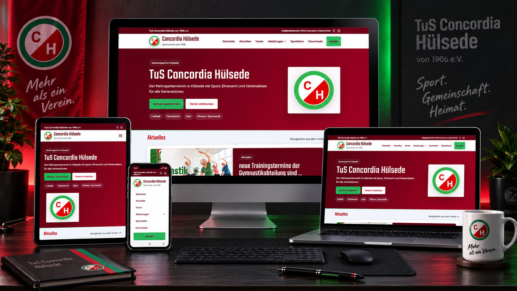Website-Vorschau TuS Concordia Hülsede e.V.