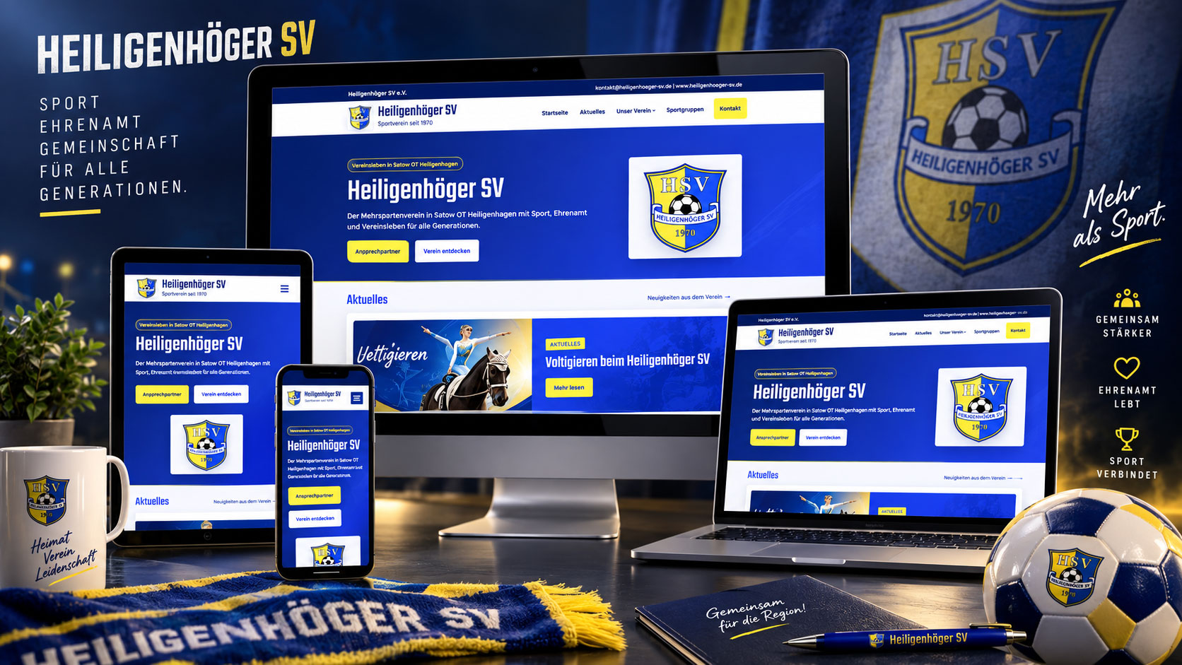 Website-Vorschau Heiligenhäger SV e.V.